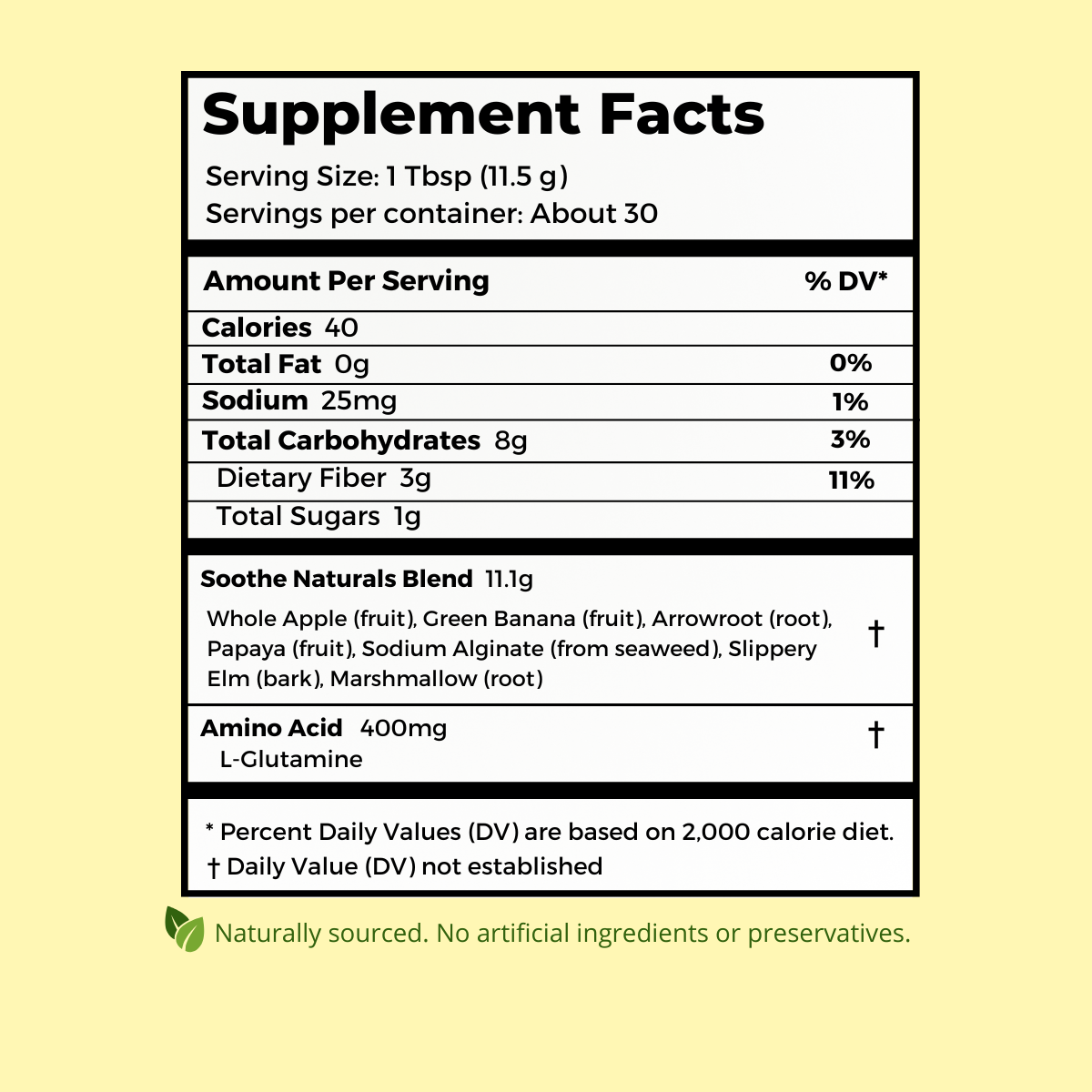 Soothe Naturals Stomach Soothe Acid Reflux Powder 30 Servings