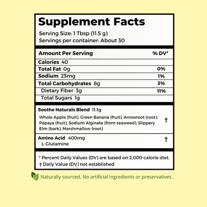 Soothe Naturals Stomach Soothe Acid Reflux Powder 30 Servings